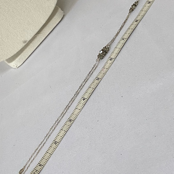 Dainty Crystal bead Sterling silver 925 necklace - Picture 8 of 10